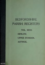 View Free PDF Bedfordshire Parish Registers v26
