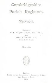 View Free PDF Cambridgeshire Parish Registers Marriages v3