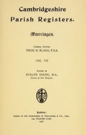 View Free PDF Cambridgeshire Parish Registers Marriages v7