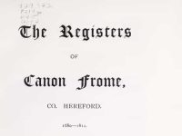View PDF Free Online The Registers of Canon Frome co Hereford