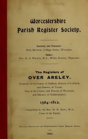 View Free PDF The Registers of Over Areley 1564 to 1812