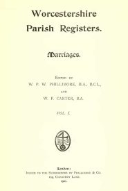 View Free PDF Worcestershire Parish Register Marriages V1